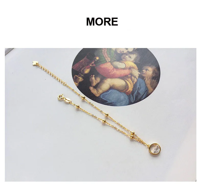 Капли воды браслеты для женщин 925 пробы серебро золото цвет ювелирные изделия бисерная цепочка подвески регулируемые браслеты Boho Bijoux Femme