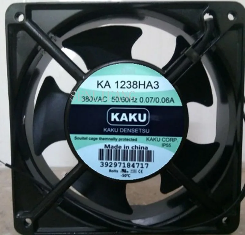 

For Kaku KA1238HA3 AC 400V 0.07A 120x120x38mm Server Cooler Fan