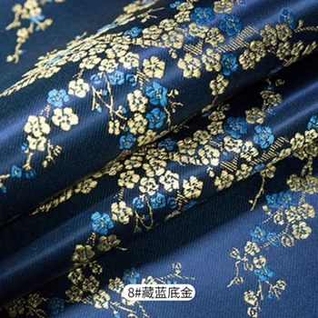 Китайский стиль винтажная жаккардовая ткань Cheongsam парча атласная ткань для шитья платья и DIY сумки TJ0243 - Цвет: 8