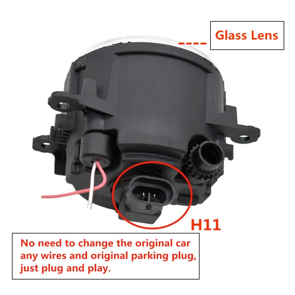 2x ангельские глазки противотуманный светильник светодиодный H11 для фокуса MK2/3 Fusion Fiesta MK7 для 2010- Ford Grand C-Max MPV для Ford EcoSport