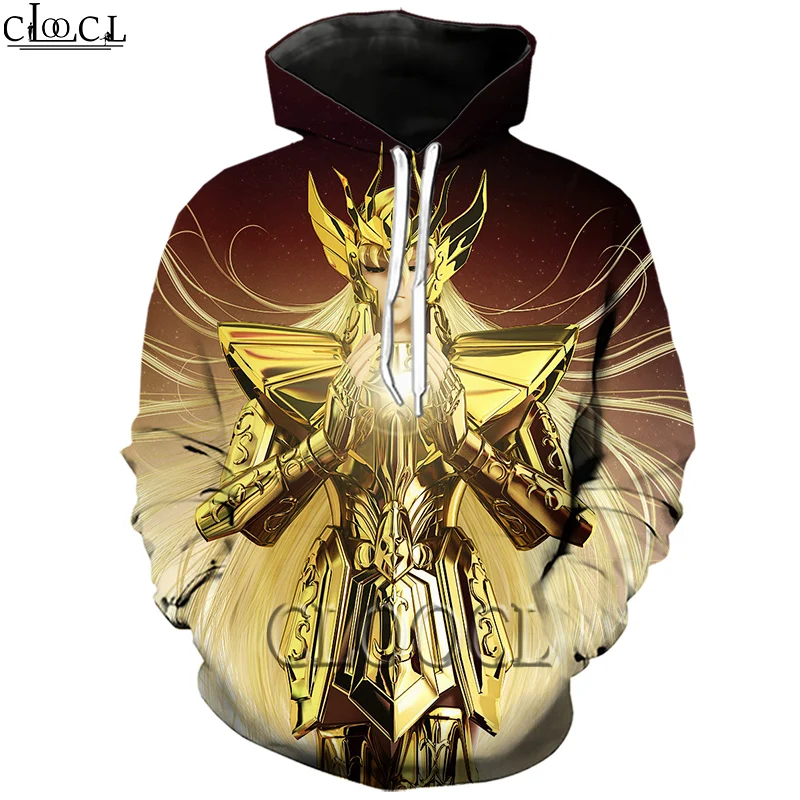 

HX Fashion Anime The Knights of the Zodiac Saint Seiya 3D Print Men Women Harajuku Hoodie Sportswear Unisex Hipster Autumn Tops