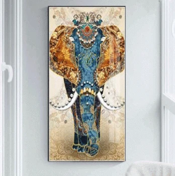 

Auspicious Elephant Full Diamond Painting 5D DIY Embroidery Round Drill Decor Crafts&Sewing Needlework Cross Stitch