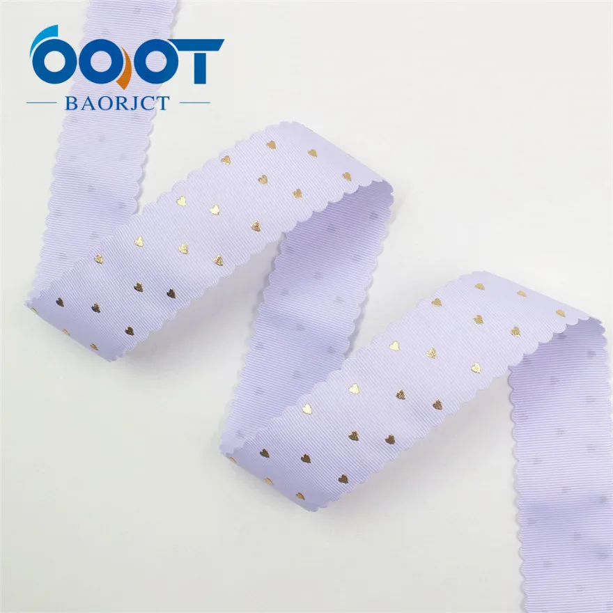 I-19729-1765 I-19729-1759, 1-1/2 ''38 мм горячее золото любовь кружево grosgrain лента, 10yrds DIY головной убор ручной работы аксессуары подарочная упаковка - Цвет: I-19729-1765