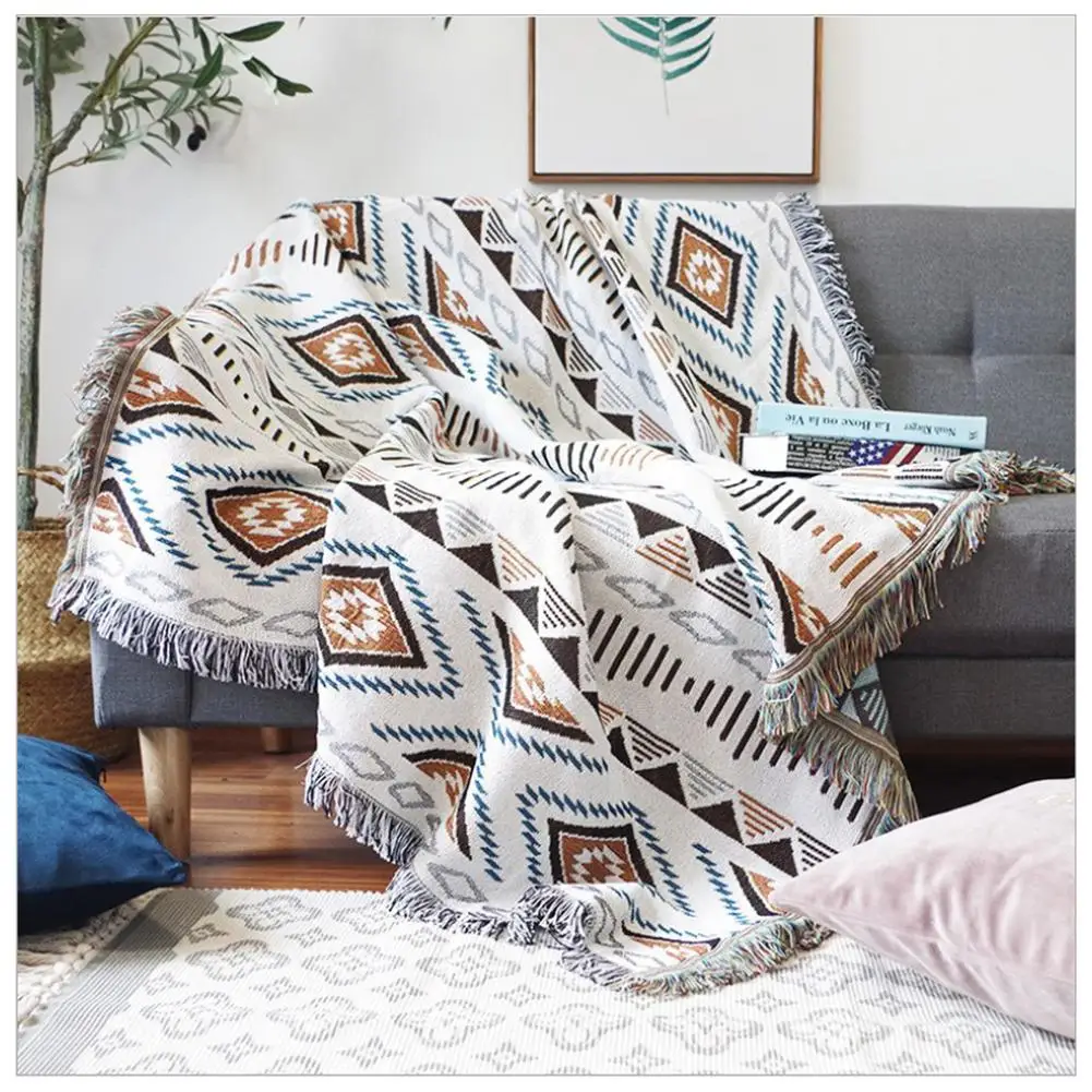 Coperta Battilo coperta bohémien coperta in maglia con nappa coperte per  divano letto Super morbido Plaid coperta decorativa per divano - AliExpress