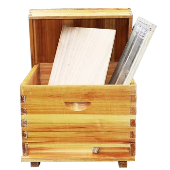 

Cooking Wax Bees In Bee Hives Package Full Set Of Imitation Bee Peaks Beekeeping Tools Standard Ten Box Pine Flat Box Special