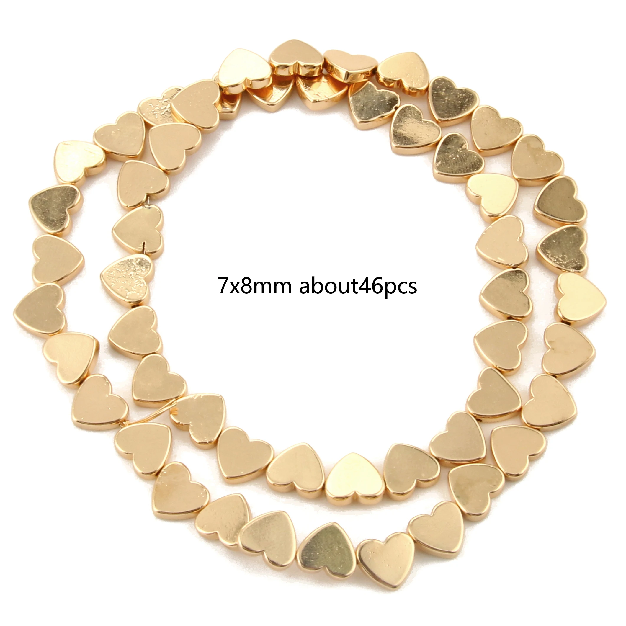 Gold Plated Hematite Gravel Spacer Beads
