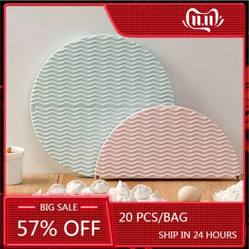 

Foldable Dumpling Tray Organizer Steamed Bread Food Dish Holder Plastic Cake Storage Trays Rack Kitchen Household Organization