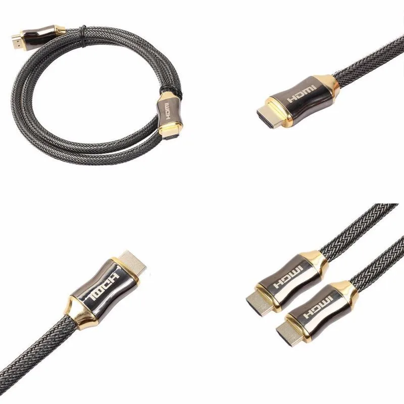 1-10 м Премиум Ultra HD HDMI кабель v2.0 Высокоскоростной Ethernet HDTV 2160p 4K 3D GOLD k5