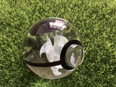 50 мм 3D «Pokemon Go», с украшением в виде кристаллов с круглыми пуговицами сотового питание светодиодный ночной Светильник магический шар для детей рождественские подарки - Цвет: 23