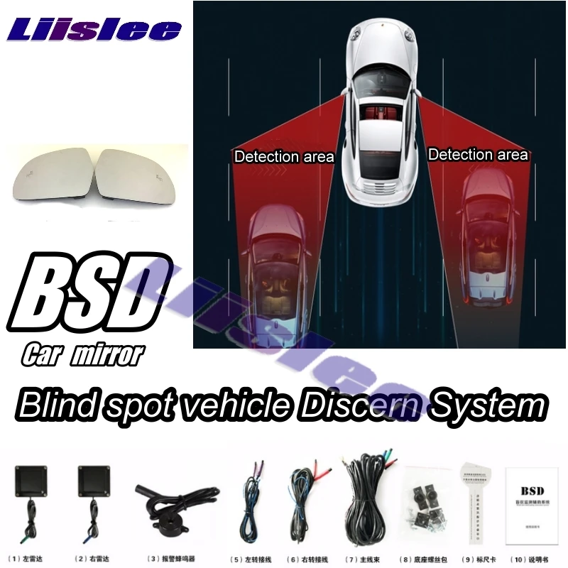 Car BSD BSA BSM Blind Spot Detection Driving Warning Safety Radar Alert Mirror For HONDA For Accord 9 Inspire 2013 2015 2017