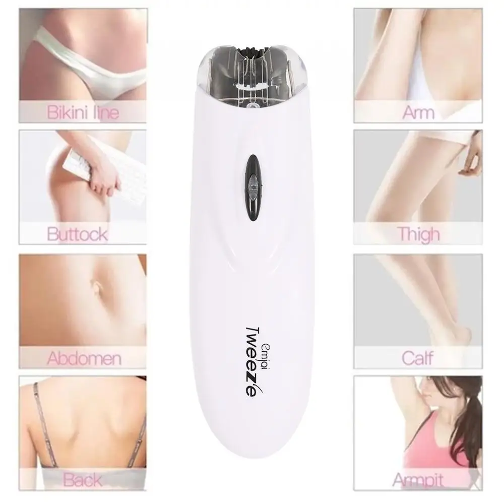

HOT Mini Electric Pull Tweeze Device Women Hair Removal Epilator Facial Trimmer