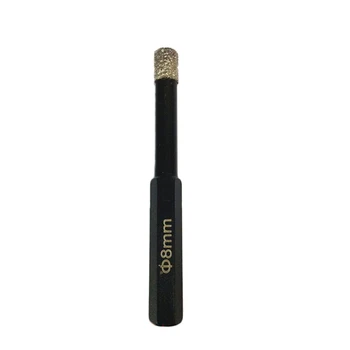 

Shank Drill Household Hex Attachment Diamond Bits Marble Glass Resistance Temperature Black
