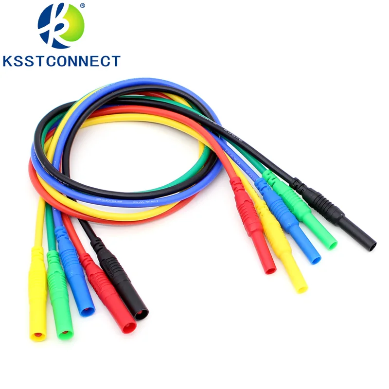 TL652 высокое качество 13AWG гибкие силиконовые удлинители 4 мм штекер Банановый к гнезду|plug splitter|plug and play microphoneplugs