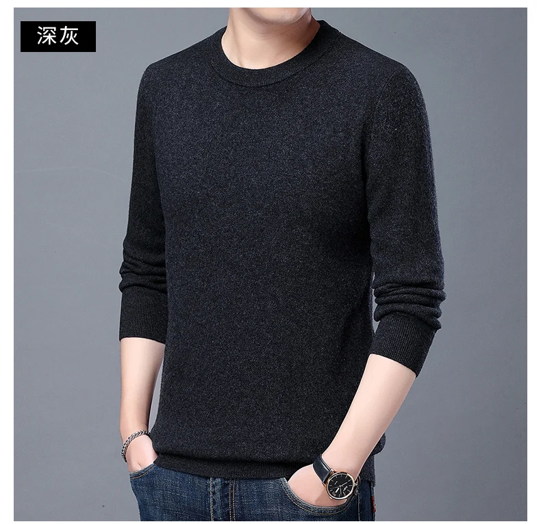 camisolas de manga longa casual masculino quente pullovers jumper