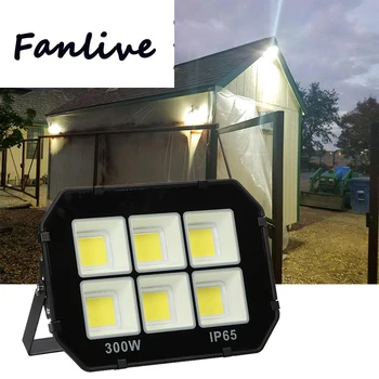 

10pcs 50w 100w 200w 300w Cob Flood Light Waterproof Ac110v 220v Led Floodlight Outdoor Projector Lamp Spotlight For Garden