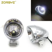 ZORBYZ хром ABS светодиодные пулевидные фары противотумансветильник