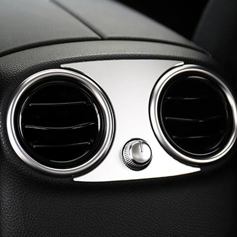 Автомобильный подлокотник заднего выхода воздуха крышка Vent наклейка для Mercedes Benz
