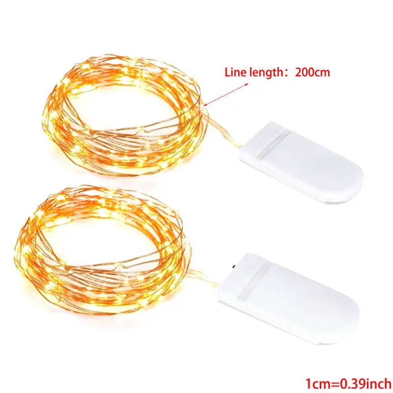 

Starry String Fairy Lights Flashing Mode Firefly Lights with Timer,20 Micro LED on Silver Copper Wire Battery Powered for DIY We