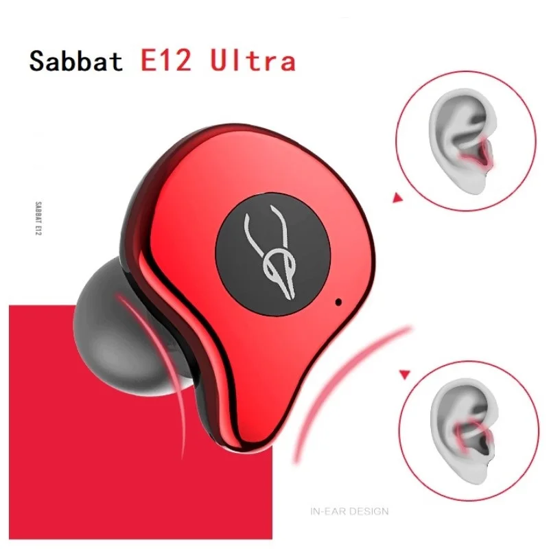 Sabbat E12, ультра Bluetooth наушники, 5,0 TWS, Bluetooth наушники, спортивные наушники-вкладыши, водонепроницаемые наушники, Беспроводная зарядка