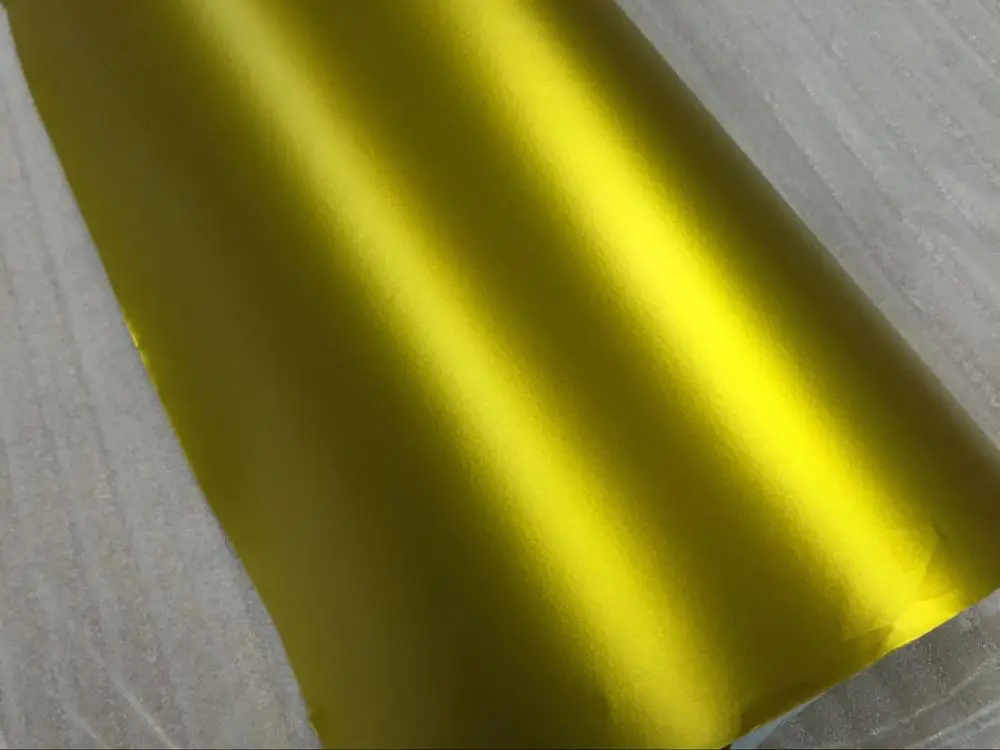 Высококачественная Золотая матовая Автомобильная Наклейка металлическая