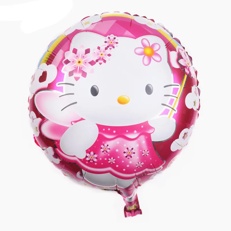 Стиль 18 дюймов круглый черно-белый с рисунком Кролик Воздушный Шар из фольги мультфильм животных Bing фольги воздушный шар вечерние Balloo