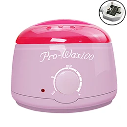 MEIERLI нагреватель для парафинового воска, крем-нагреватель для удаления волос, 100 г, восковые бобы, восковая машина, подогреватель, профессиональный мини-спа, руки, ноги - Цвет: Pink UK PLUG