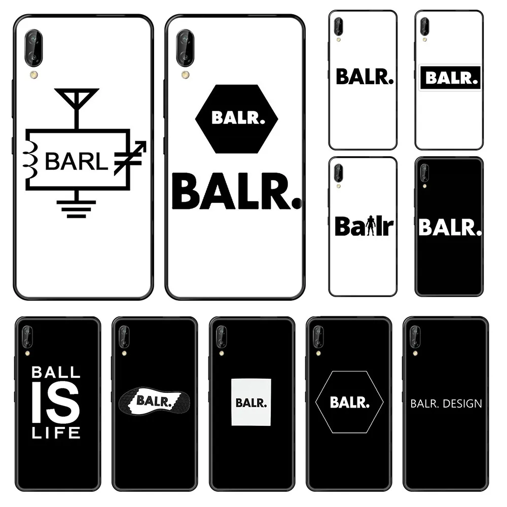 

Netherlands brand Balr. tpu luxury Etui shell black Phone case For Huawei Honor Mate 5 6 7 8 9 10 20 A C X Lite