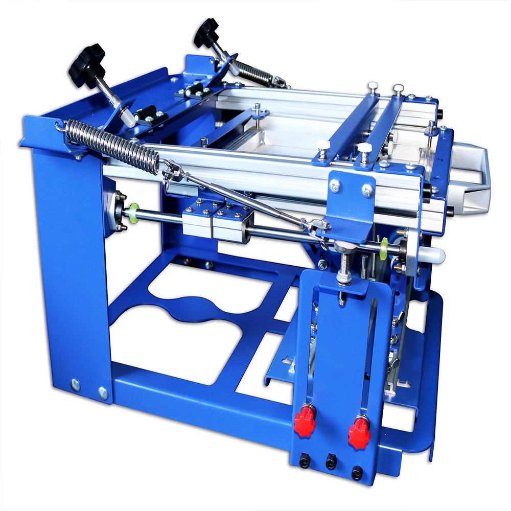 Manual Cylinder Curved Screen Printing Press Machine Pen Cup Mug Bottle Screen Printer Machine Desktop Curved Printing
