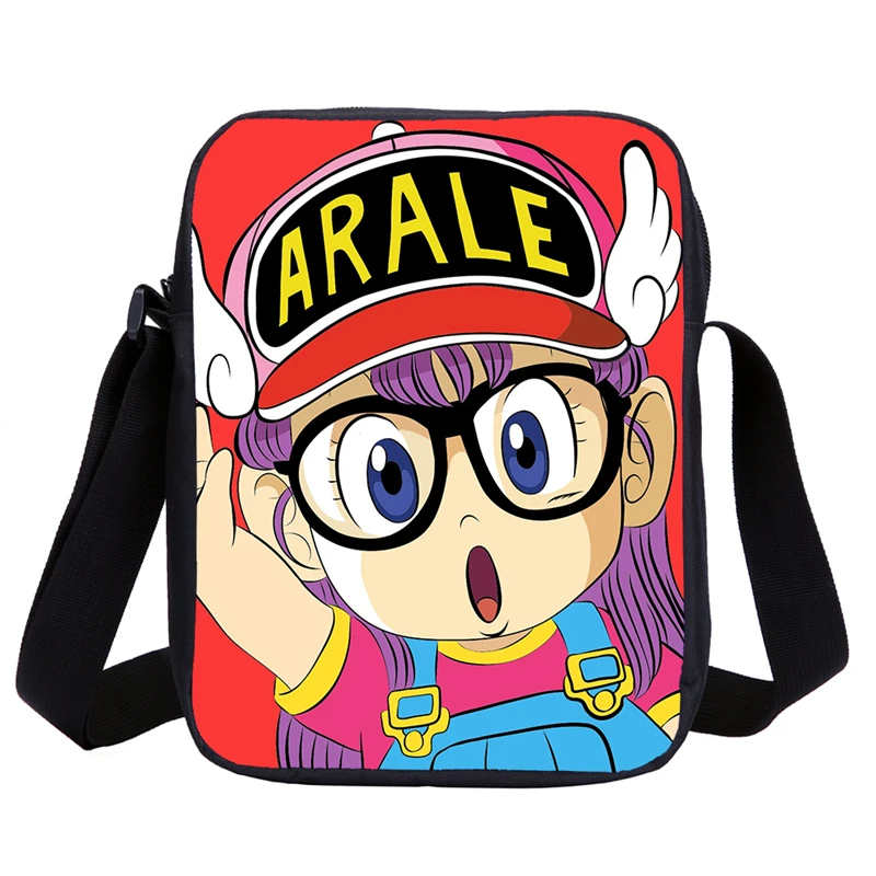 Милая детская школьная сумка Dr. Slump Arale, сумка через плечо для детского сада, Детский кошелек через плечо, дорожная сумка для девочек - Цвет: Красный