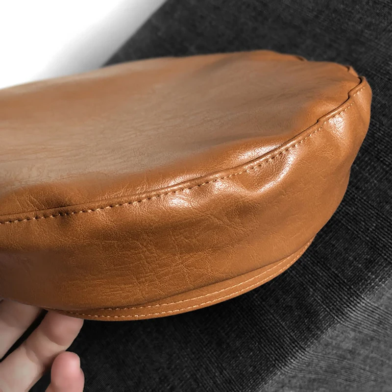 Осенние и зимние новые ретро кожаные береты темперамент леди Casquette Британский маляр шляпа newsboy восьмиугольная шапка BLM41