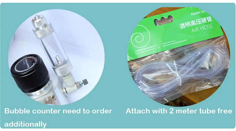 Chihiros CO2 Regulator DC12V CO2 Mini Regulator Aquarium Display with Check Valve W21.8 CGA320 Interface Magnetic Solenoid Valve