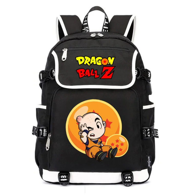 Dragon Ball Аниме Bookbag Оксфорд школьные сумки для девочек подростков зарядка через usb Ноутбук Рюкзак Большой Путешествия Bagpack Сон Гоку Rugzak