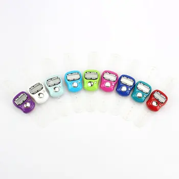 

Mini Stitch Marker And Row Finger Counter LCD Electronic Digital Tally Counter For Sewing Knitting Weave Tool Random Color
