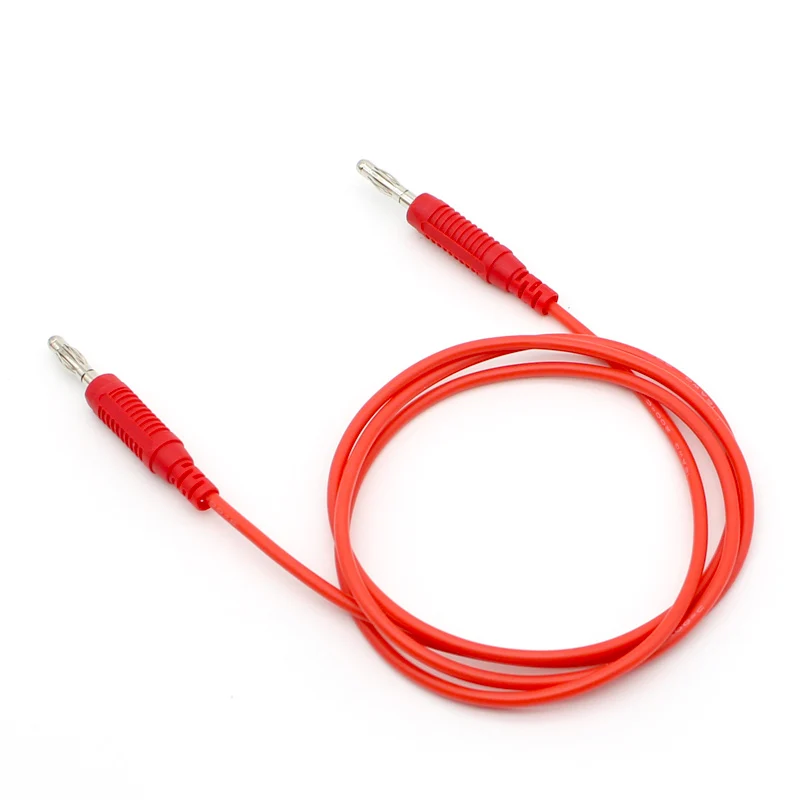 Высокое качество гибкий силиконовый провод 16AWG 4 мм штекер банана тестовый