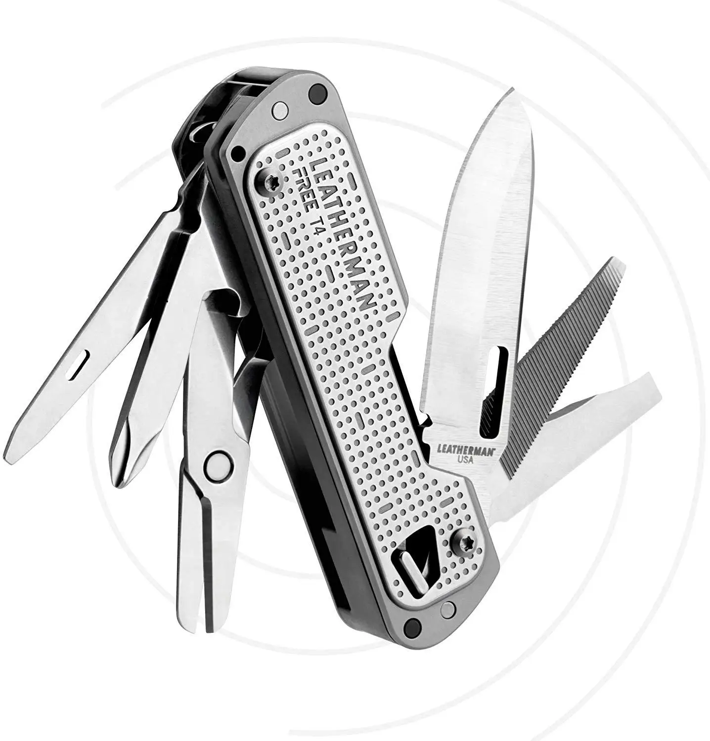 LEATHERMAN-FREE T4 Мультитул и EDC карманный нож с магнитным замком и инструменты для работы одной рукой