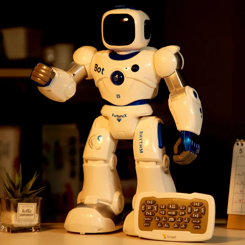 2.4G Remote Control Smart Robot With Recording Can Music Dance Program Touch Control App Control Robots For Kids Gift RC Toy Gif 6
