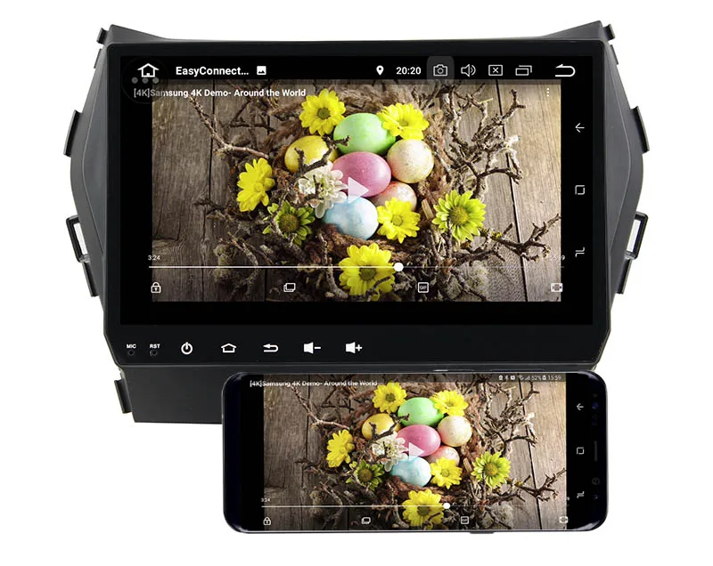 Belsee " ips сенсорный экран Android 9,0 автомобильный DVD мультимедийный плеер gps навигация для hyundai Santa Fe ix45 2013