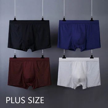 

PLUS SIZE Men Underwear Cotton Boxer Men Underpants Comfortable Breathable Men's Panties Underwear Trunk Boxershorts Man Boxer
