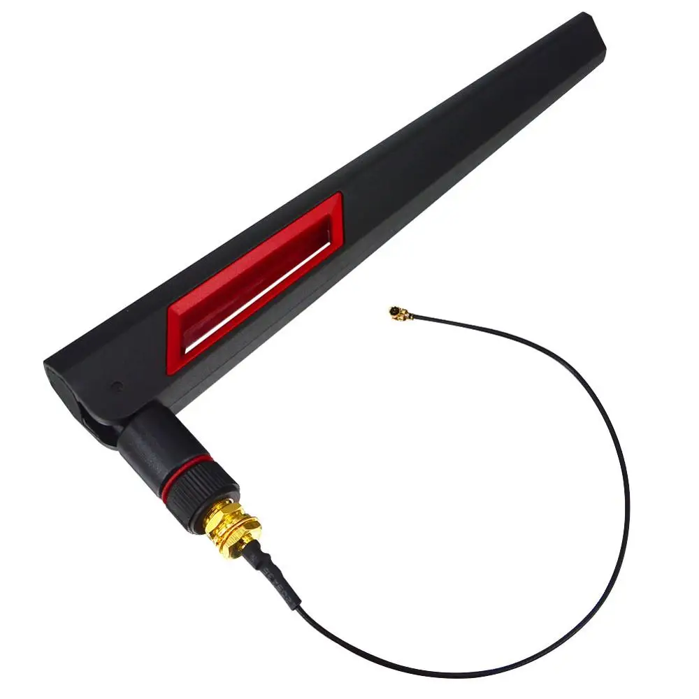 12 dbi Dual band WIFI Antenna 2.4G 5G 5.8Gh RP SMA Male Universal Antennas + UFL IPX to RP SMA Pigtail Cable