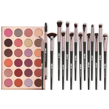 

24 Colors Shimmer Eye Shadow Makeup Palette Makeup Pigments With 12Pcs Eye Makeup Brushes new