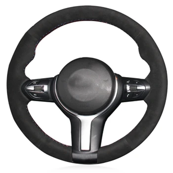 

Hand-Stitched Black Suede Steering Wheel Cover For Bmw F87 M2 F80 M3 F82 M4 M5 F12 F13 M6 X5 M F86 X6 M F33 F30 M Sport