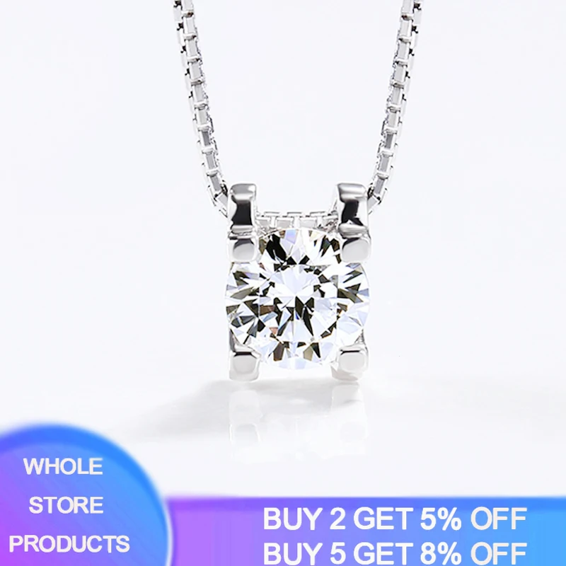 Zirconia Diamond Pendant Necklace Women 