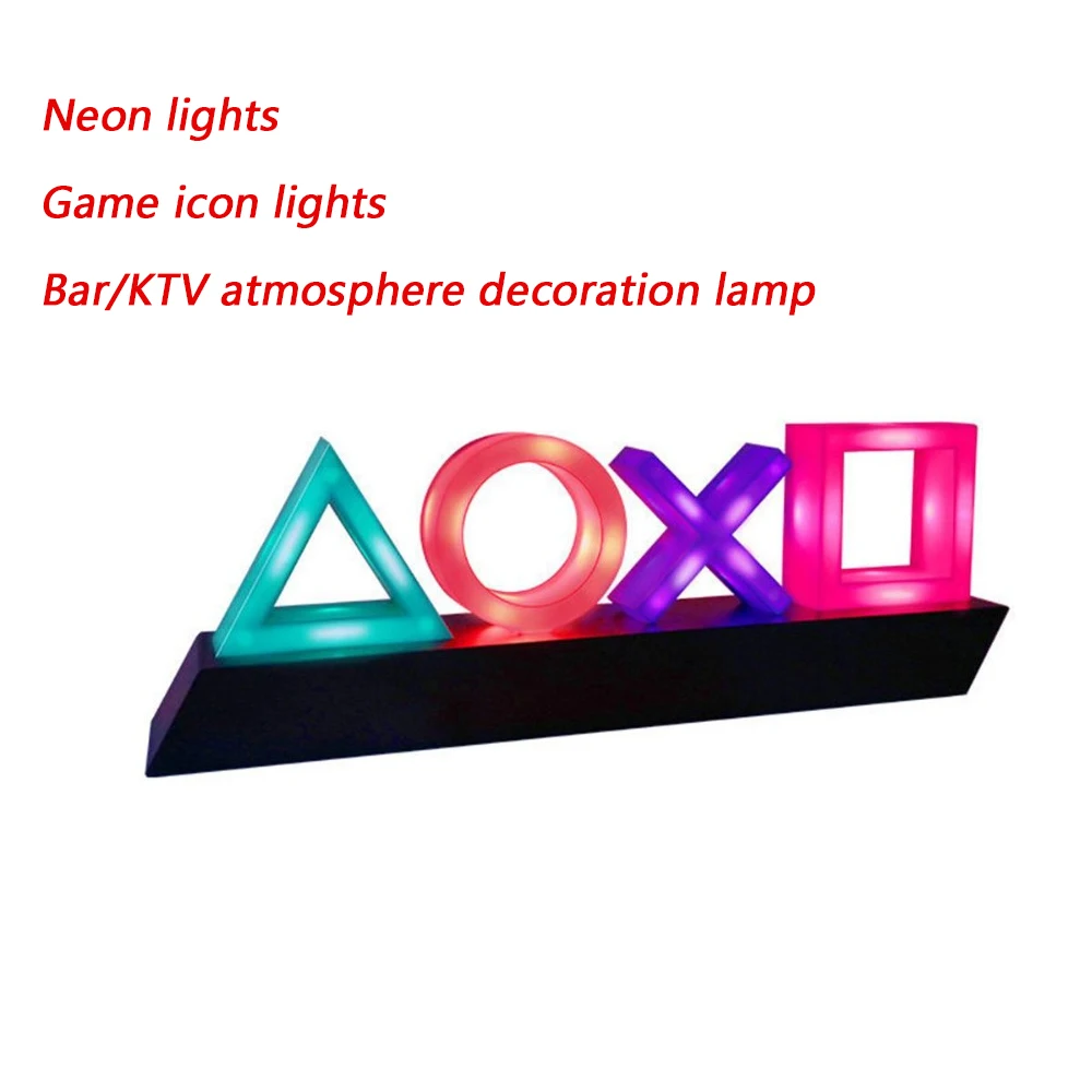 Voice Control Game Icon Light Acrylic Atmosphere Neon Dimmable Bar Atmosphere Lampara Club KTV Decorative Light Dropshipping 10