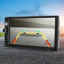 7 дюймов HD Bluetooth Автомобильный Обратный монитор дисплей сенсорный экран медиаплеер Поддержка bluetooth