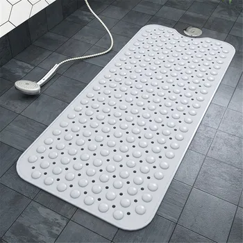 

Strong Large Anti-Slip Suction Bath Shower Mat PVC Foot Massage Pad 100cm x 40cm Bathroom Accessories H1030