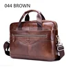 Men's Cowhide Leather Briefcase Genuine Leather Handbags Crossbody High Quality Luxury Business Laptop 3