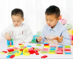 Развивающая игрушка деревянная математические игрушки для детей домино 3-4-5-6-7-8 лет игра смешные подарки дети