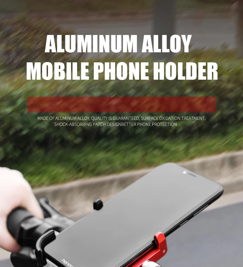 GIYO Aluminum Alloy Bicycle Phone Holder Mountain Road Bike Handlebar Clip Stand Mount Bike MTB Smartphone Holder Support