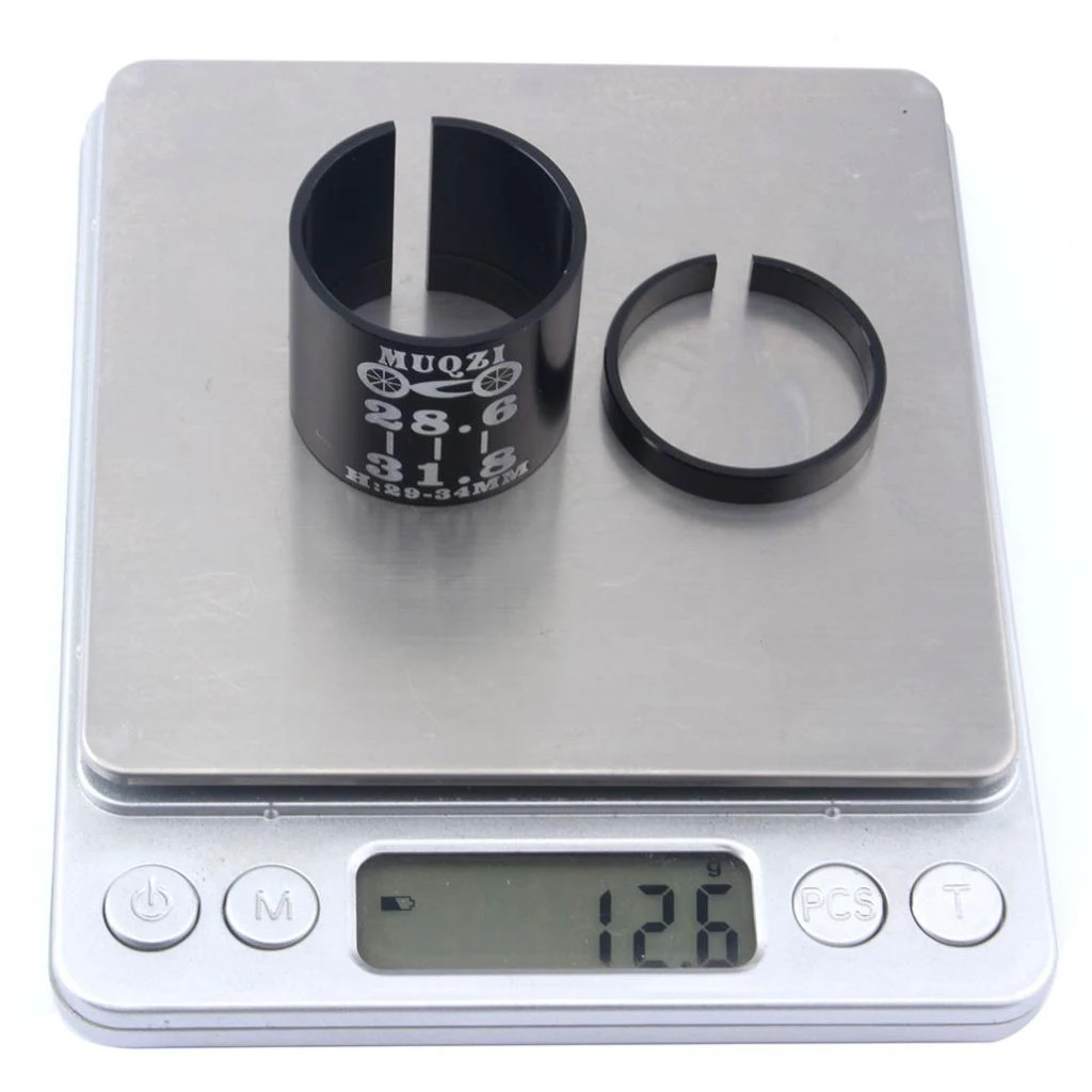 Lightweight Bicycle Bike Alloy Stem Fork Shim Fork Steerer Tube Adapter 28.6mm to 31.8mm