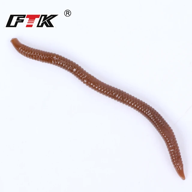 30pcs/lot Soft Lure Silicone Simulation Earthworms Red Worms